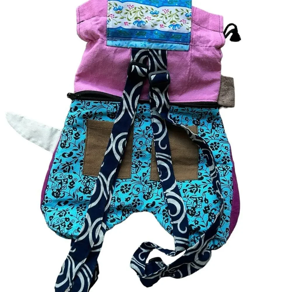 Kids monkey hippie backpack